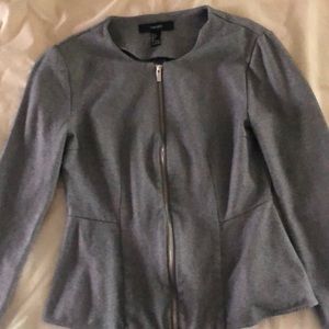 Grey Peplum jacket